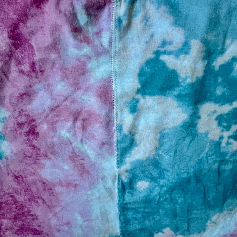 three bird nest On The Daily Oversized Slit Tee Dress Tie Die Soft Cozy Vacation - Picture 5 of 7